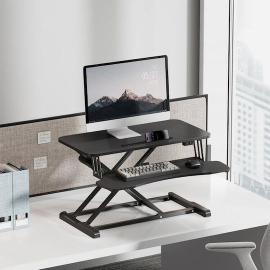 Brateck Dws15-01e Electric Sit Stand Workstation Max Height 48cm
