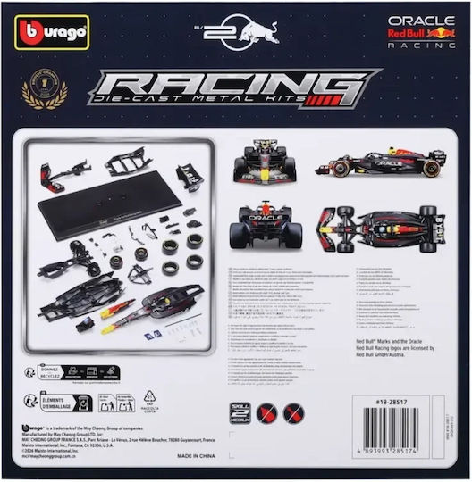 Bburago Kit de Model Red Bull Rb20 2024 #1 Max Verstappen – 1:24 18/28517