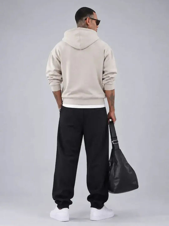Black Sweatpants with Elastic Waistband