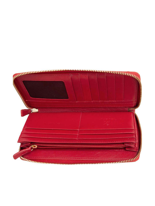 Leather Women's Wallet Red