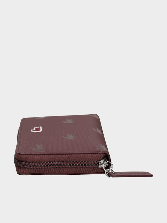 Nf5508hnt71 Large Women's Burgundy Coin Wallet