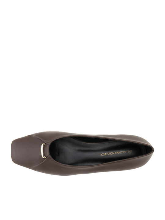Leder Damen Ballerinas Braune