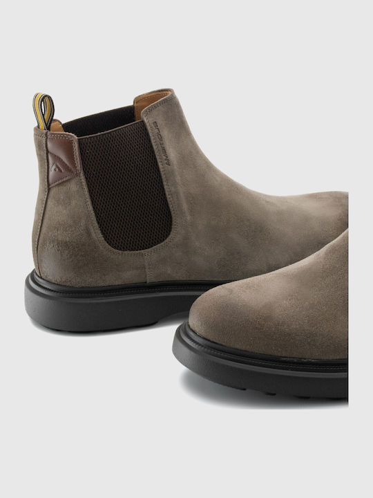 Brown Leather Chelsea Boots
