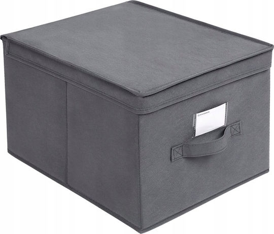 Leobert Graue Aufbewahrungsbox aus Papier mit Deckel