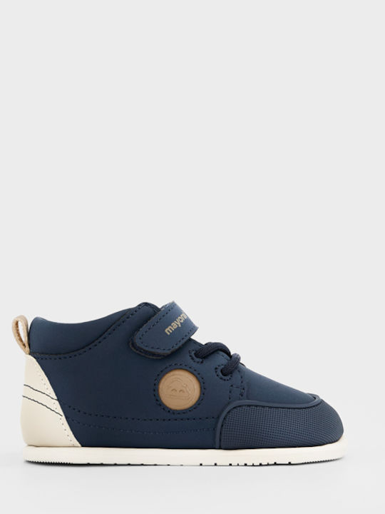 Παιδικά Μποτάκια Barefoot με Σκρατς Navy Μπλε