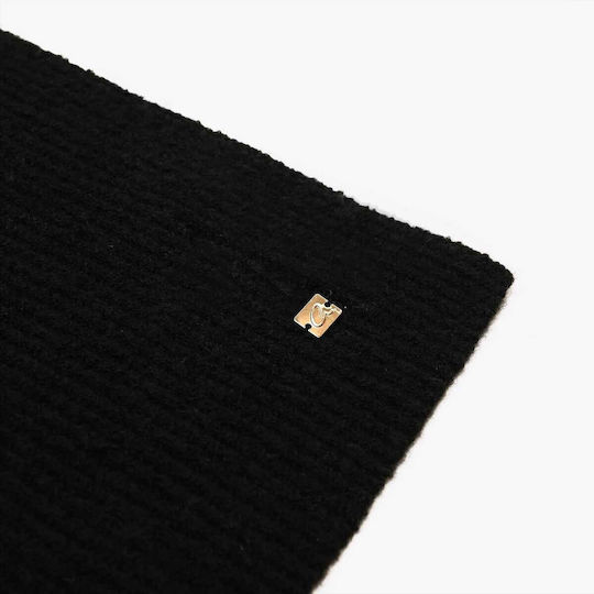 Women's Knitted Beanie in Black
