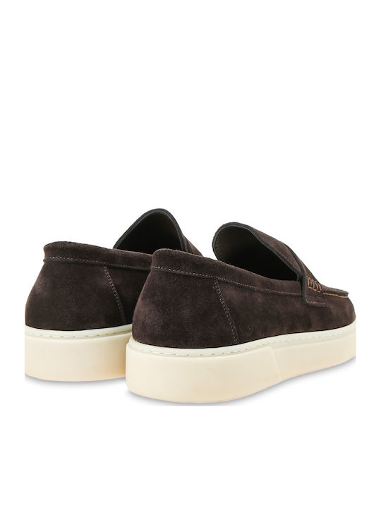 Leather Men's Loafers in Brown