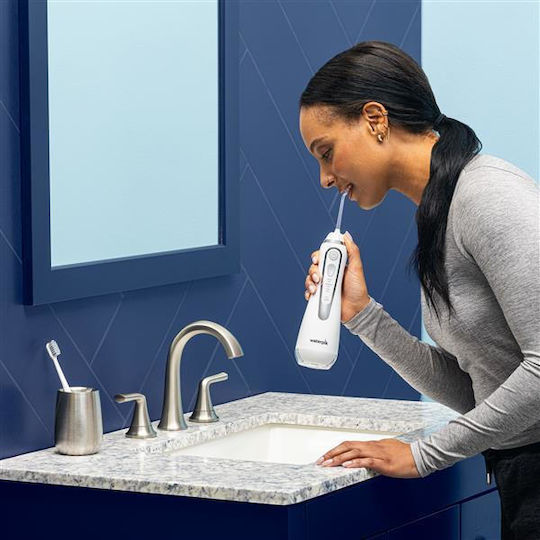 Waterpik Irigator Bucal 210ml Reîncărcabil & Impermeabil Alb WP-580EU