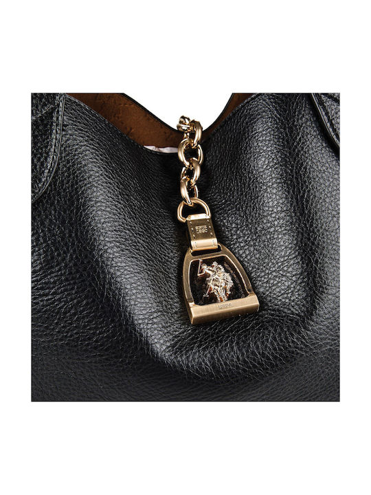 U.S. Polo Assn Women's Black Shoulder Bag