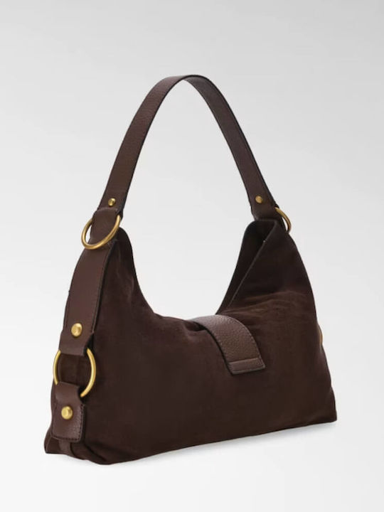 Camden Women's Shoulder Bag Suede Espresso