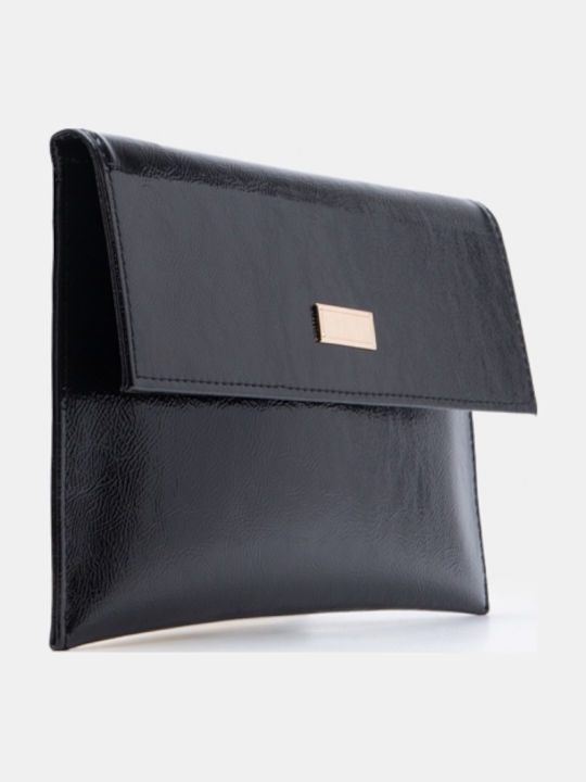 Damen-Clutch Schwarzlack