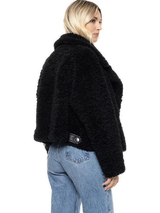 Kurzer Damenpelz Black