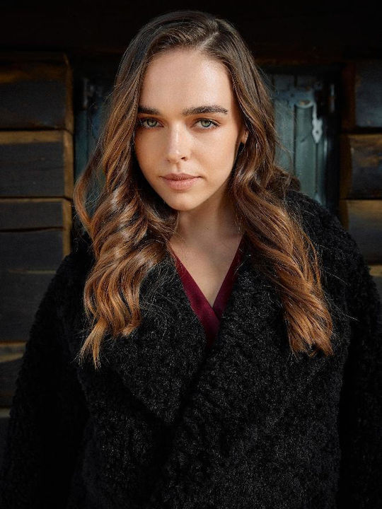 Kurzer Damenpelz Black