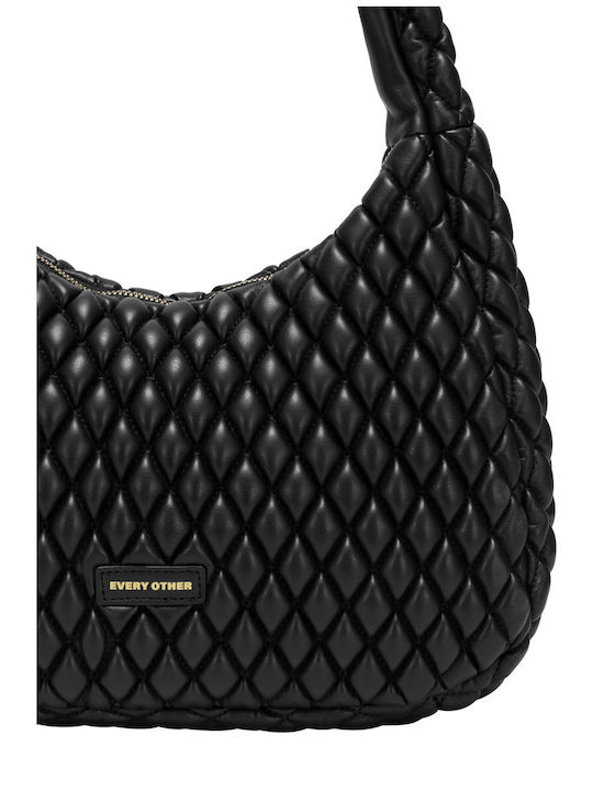 Schwarze Damen-Schultertasche
