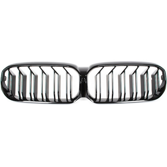 Bmw 5 G30 G31 Lci 2020 Grille Between Headlights Kidneys Black Glossy Double Bar