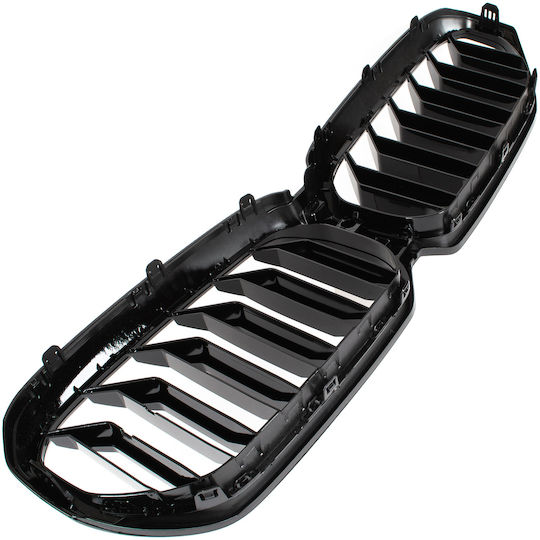 Bmw 5 G30 G31 Lci 2020 Grille Between Headlights Kidneys Black Glossy Double Bar