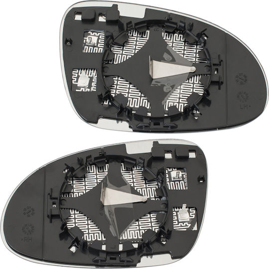 VW Golf V 03-09 Beheizte Spiegelglaseinsätze Links + Rechts Set 2-teilig
