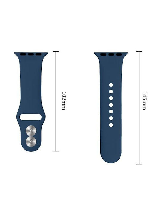 Tech-Protect Λουράκι Σιλικόνης Navy Μπλε (Apple Watch 44/45/46mm/Ultra 49mm)