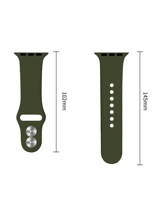 Tech-Protect Λουράκι Σιλικόνης Πράσινο (Apple Watch 44/45/46mm/Ultra 49mm)