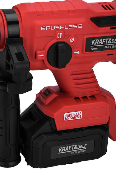 Kraft & Dele KD3191 Акумулаторен безчетков ударен перфоратор 21V със захват SDS Plus