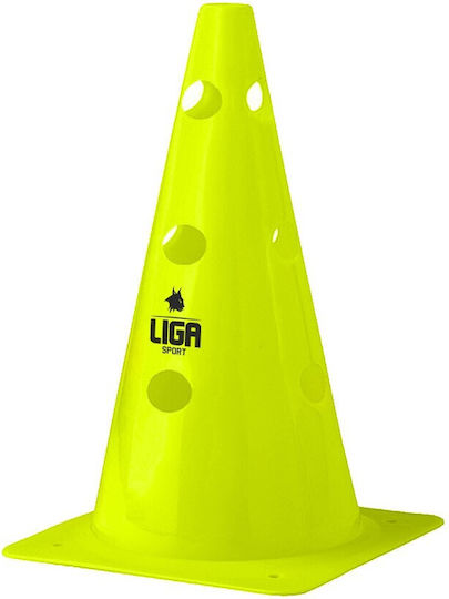 Hürdenkegel Mit Löchern 52 cm Ligasport Hole Cone Neongelb