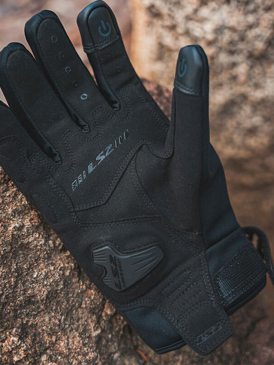LS2 Jet II Winter-Motorradhandschuhe für Herren Wasserdicht Schwarz