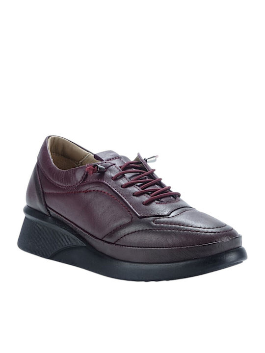Sneakers pentru femei bordo