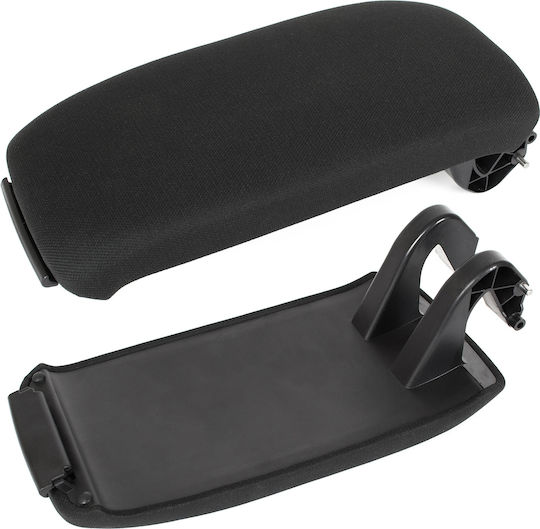 Set de Huse Textile Negre pentru Butonul Clapetei Cotierei Audi A3 8p 03-12
