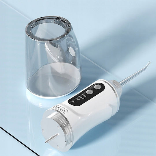 Zenwire Water Flosser 390ml Rechargeable & Waterproof White