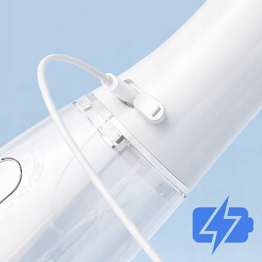 Zenwire Water Flosser 390ml Rechargeable & Waterproof White