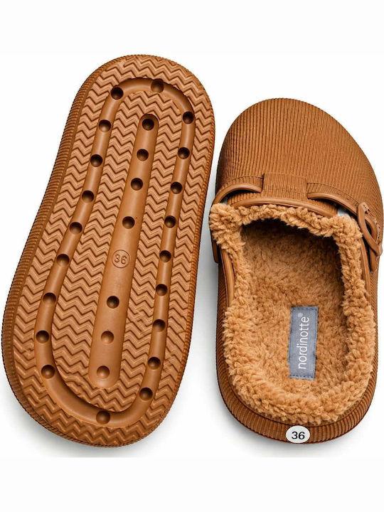 Brown Winter Women's Slippers