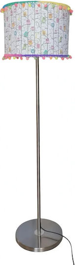 Oxygen Spring Owls Floor Lamp with E27 Lamp Holder Multicolour