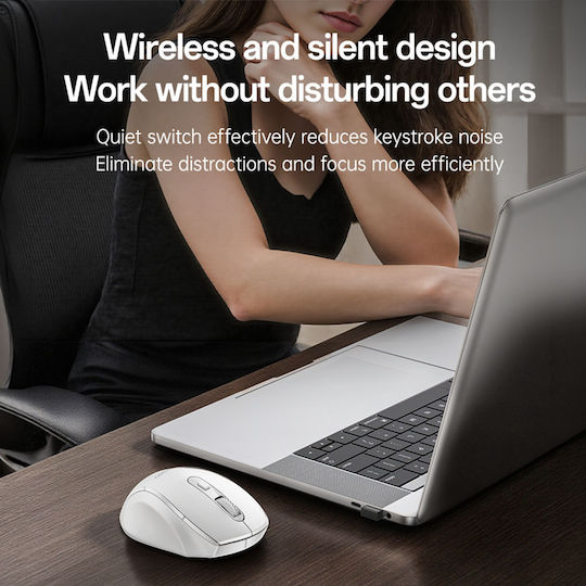 KB45 Wireless Ergonomic Mouse White