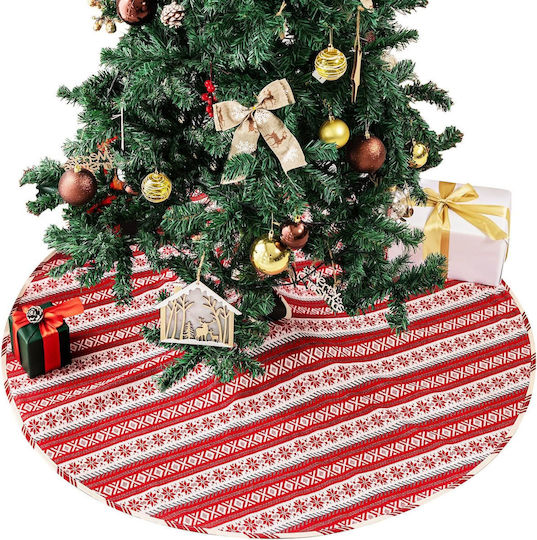 Rote Weihnachtsbaumdecke Tannenbaum Ø 148 cm