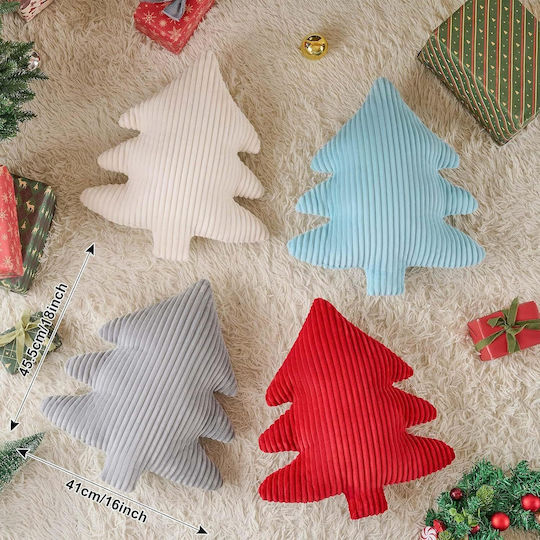 Weihnachtsbaumkissen-Set 2 Stück 45,5 × 41 cm Hellblau