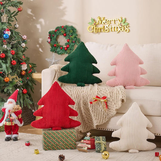 Weihnachtsbaumkissen-Set 2 Stück 45,5 × 41 cm Hellblau