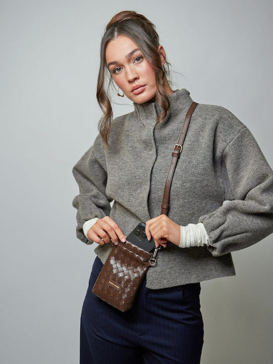Damen-Schultertasche Braun