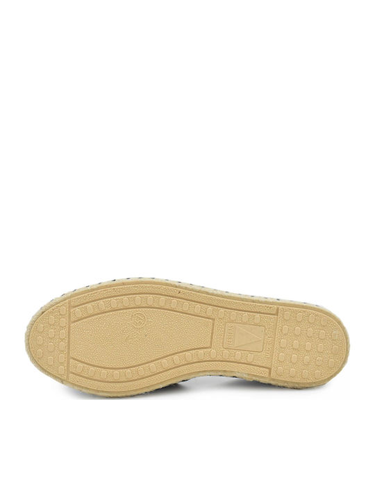 Damen-Espadrilles aus Veloursleder in Schwarz