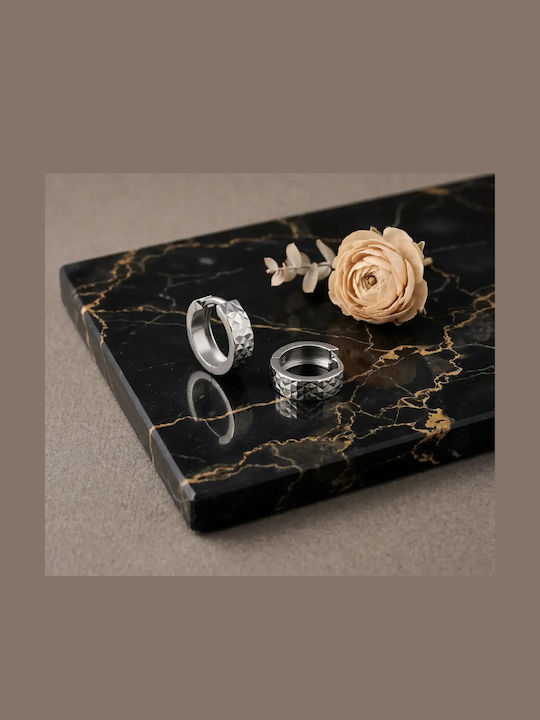 9K White Gold Diamond Hoops 057785 057785 9 Carat Gold