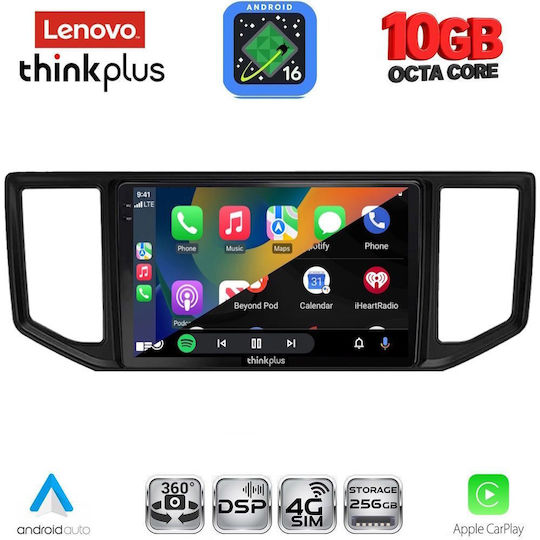 Lenovo Auto-Audiosystem für BMW X2 / X6 und Volkswagen Crafter 2017–2026 (Bluetooth/USB/WiFi/GPS/Apple-CarPlay/Android-Auto) mit 10-Zoll-Touchscreen