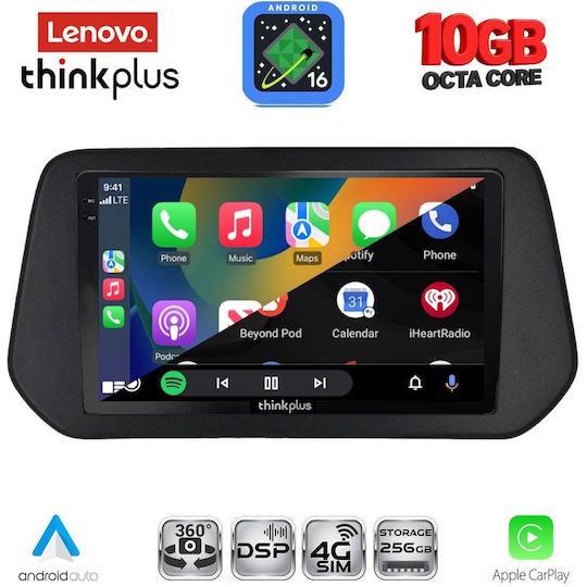 Lenovo Auto-Audiosystem für Suzuki Swift BMW X2 / X6 (Bluetooth/USB/WiFi/GPS/Apple CarPlay/Android Auto) mit 9" Touchscreen