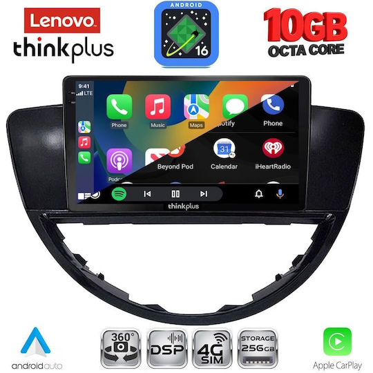Lenovo Auto-Audiosystem für BMW X2 / X6 Subaru Tribeca 2007–2014 (Bluetooth/USB/WiFi/GPS/Apple CarPlay/Android Auto) mit 9-Zoll-Touchscreen