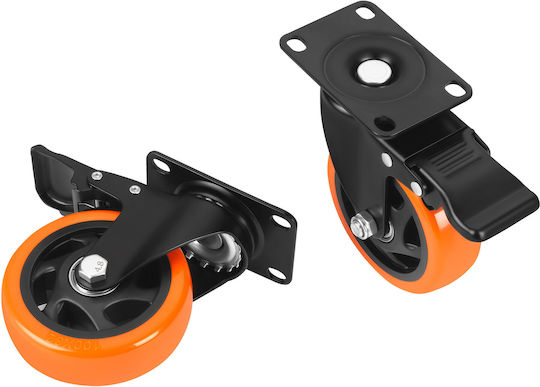 Kraft & Dele KD3623 Колела със спирачка 4 бр