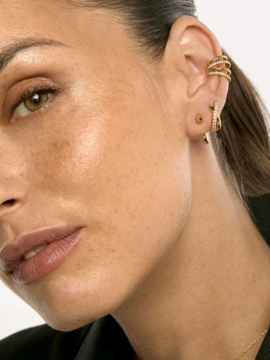 Mya Bay Escape Earrings Hoops Gold Bo-422 Mya Bay Escape Earrings Hoops Gold Bo-422
