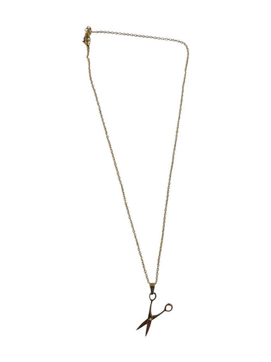 Kalliopi Silver Necklace in Gold-Plated Steel
