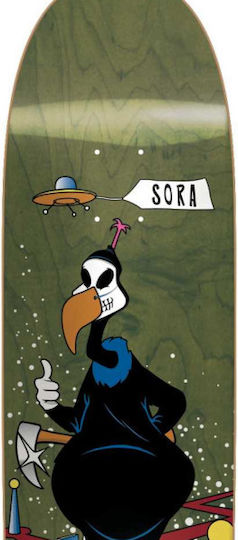 Blind Sora Reaper Impersonator R7 9.4" Skateboard Kurzboard Grünes