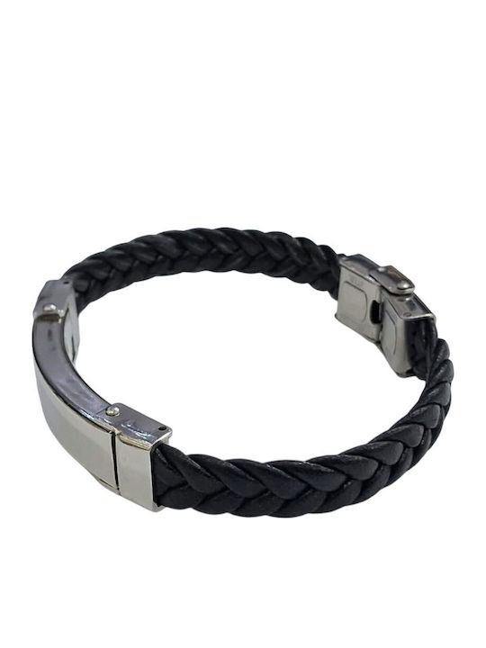 Kalliopi Silver Brățară de Identitate pentru Bărbați din Oțel 22 cm Kalliopi Silver Brățară de Identitate pentru Bărbați din Oțel 22 cm