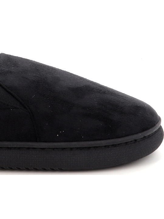 Memory Foam Κλειστές Ανδρικές Παντόφλες Μαύρες