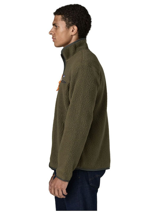 Cardigan Fleece pentru Bărbați Neagră