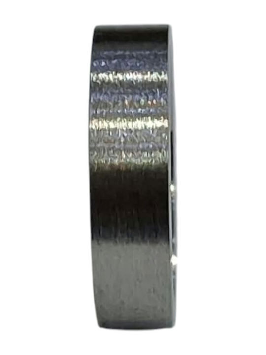 Kalliopi Silver Ανδρικό Δαχτυλίδι Βέρα από Ατσάλι